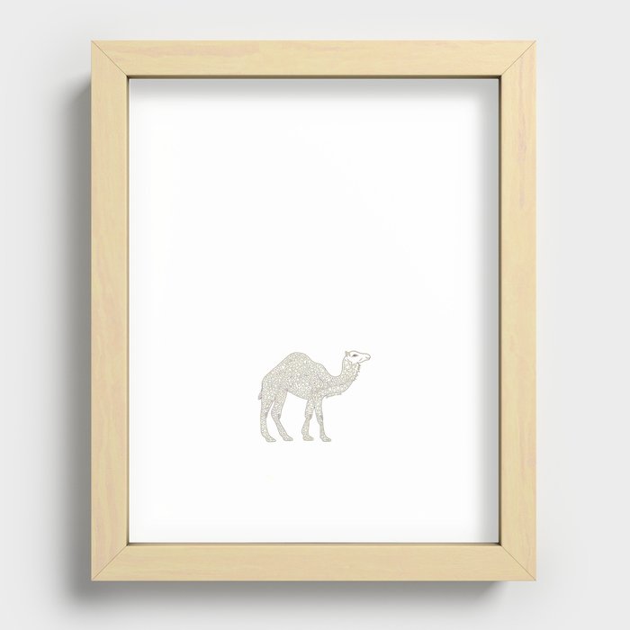 Yellow Camel Recessed Framed Print