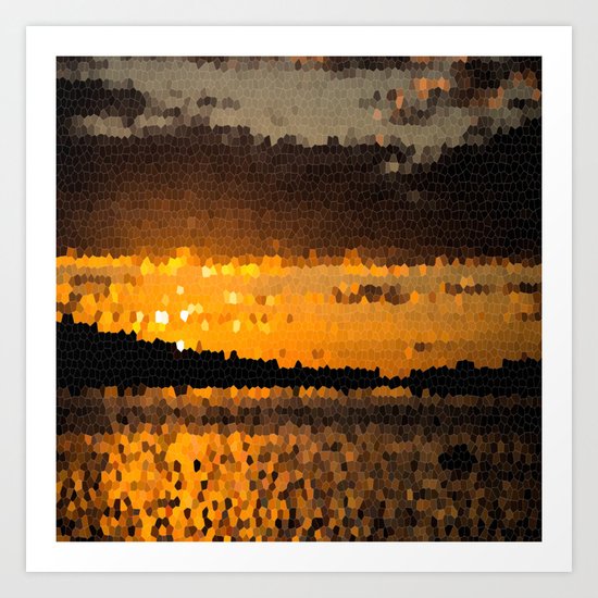 Autumn Sunset Art Print