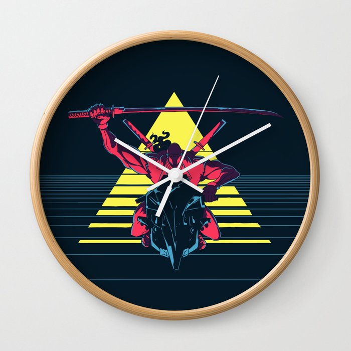 Jet Bike Ninja Wall Clock