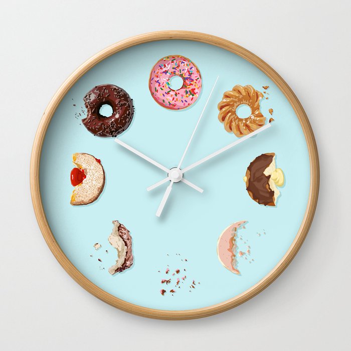 Donut Phases Wall Clock