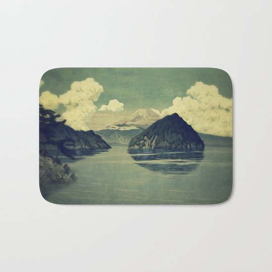 Distant Blues Bath Mat