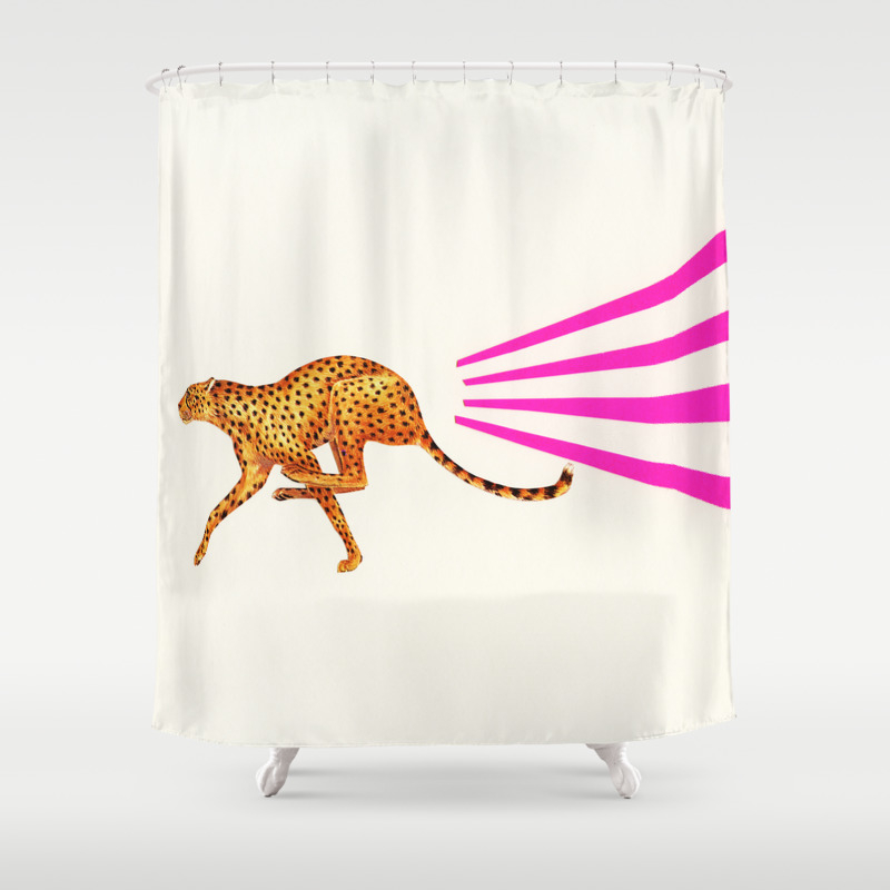 Cheetah Shower Curtain By Cassiabeck Society6