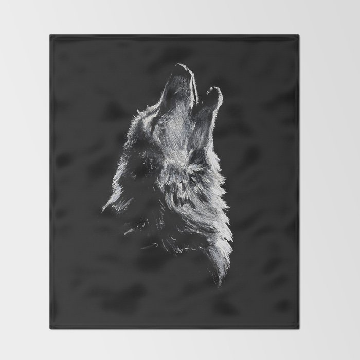 Wolf Throw Blanket by sandyelizabeth | Society6