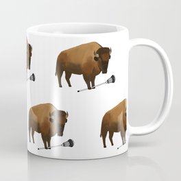 Bison Lacrosse Coffee Mug