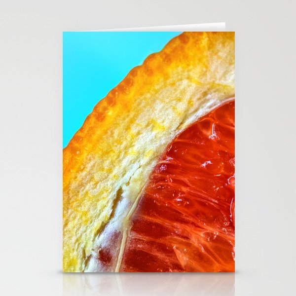 Orange in macro Stationery Cards