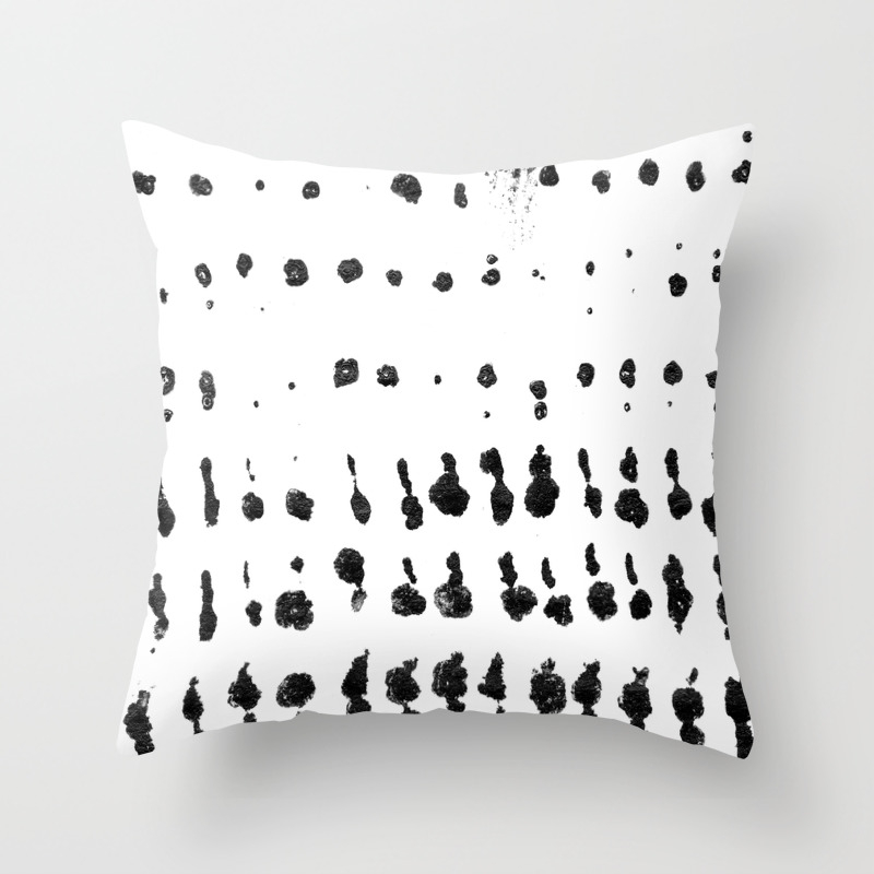 Medium Dots Pattern Black And White Distressed Texture Abstract