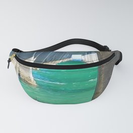 Tunnel Vision Fanny Pack | Beach, Hippy, Retro, Geometric, Ocean, Abstract, Reflection, Sky, Digital, Water 