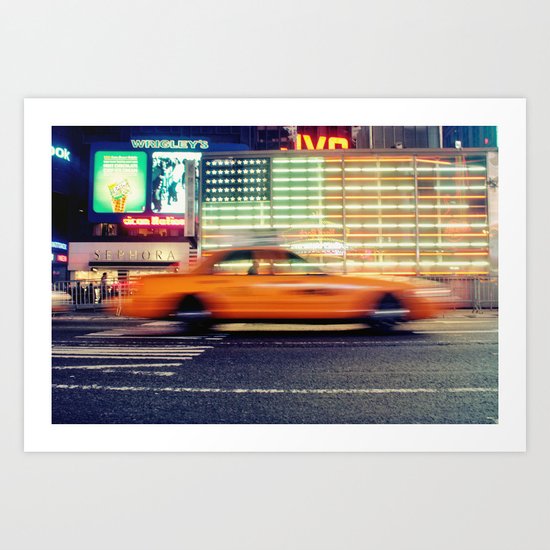 NYC Taxi Art Print