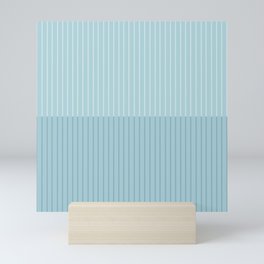 Color Block Lines VIII Blue Mini Art Print