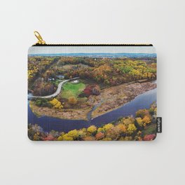 Acacia Valley Panorama Carry-All Pouch | Digby, Nova, Yellow, Aerialview, Shaun, Bayoffundy, Autumn, Drone, Landscape, Scotia 