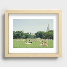 Summer in Central Park New York City | 35mm Film Photography Recessed Framed Print