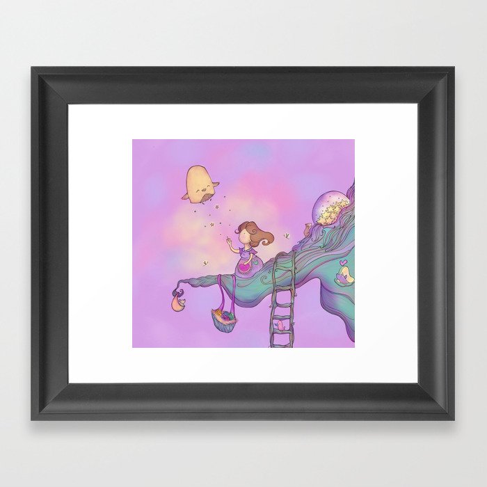 Up on the treetop 2 Framed Art Print