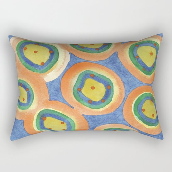 Merry Circles arranged to a big Circle Rectangular Pillow