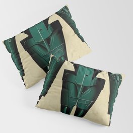 Retro-Futurist Robot Pillow Sham