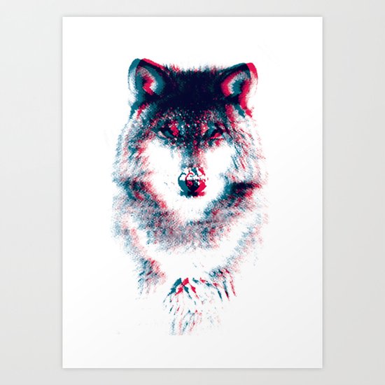 Act like a wolf. Art Print