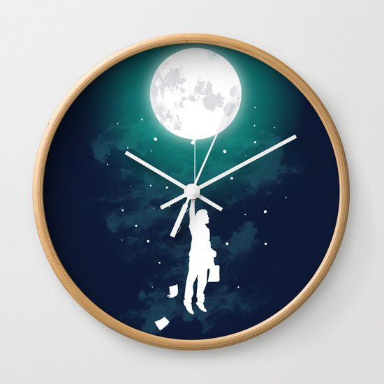 Burn the midnight oil Wall Clock
