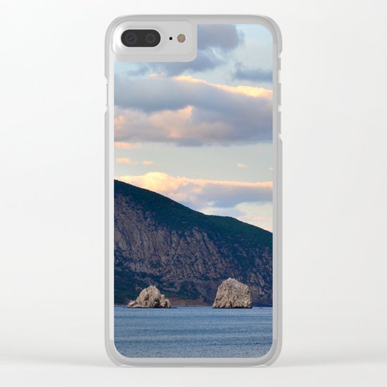 Mountain landscape Clear iPhone Case