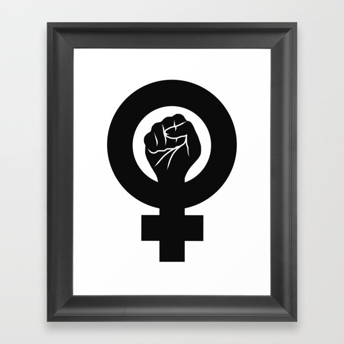 Feminist Symbol Framed Art Print