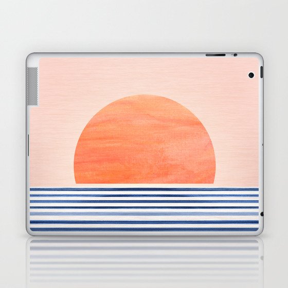 Summer Sunrise Minimal Abstract Landscape Laptop & iPad Skin
