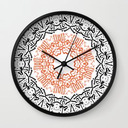 arabic calligraphy letters Wall Clock