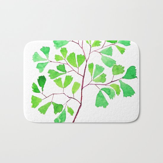 Maiden hair fern Bath Mat