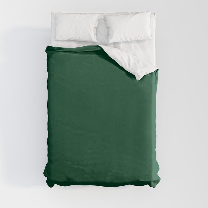 British Racing Green Duvet Cover