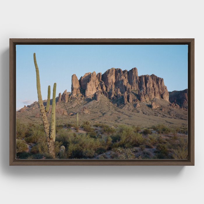 Superstition Mountains I Framed Canvas