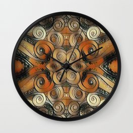 Coiled Metals Wall Clock