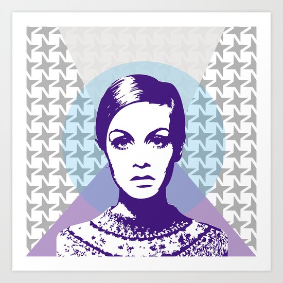 Twiggy Art Print