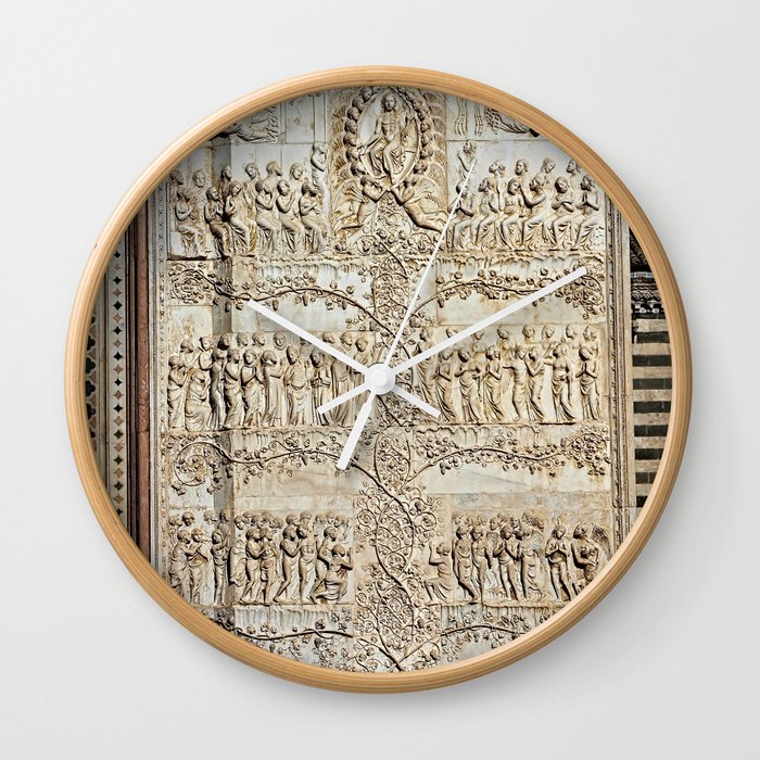Orvieto Cathedral Facade Reliefs Wall Clock