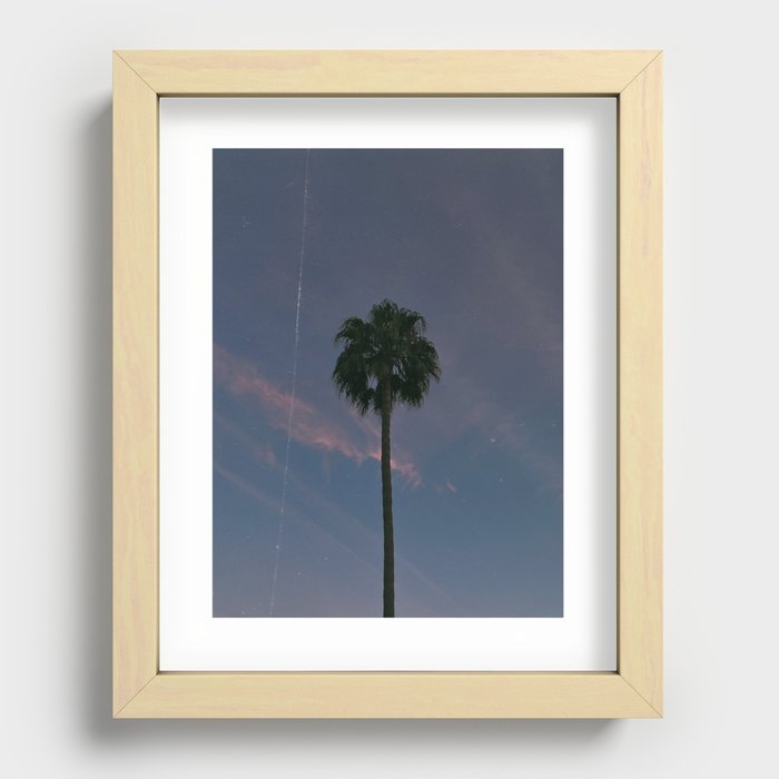 palm tree in california iii, in december Recessed Framed Print