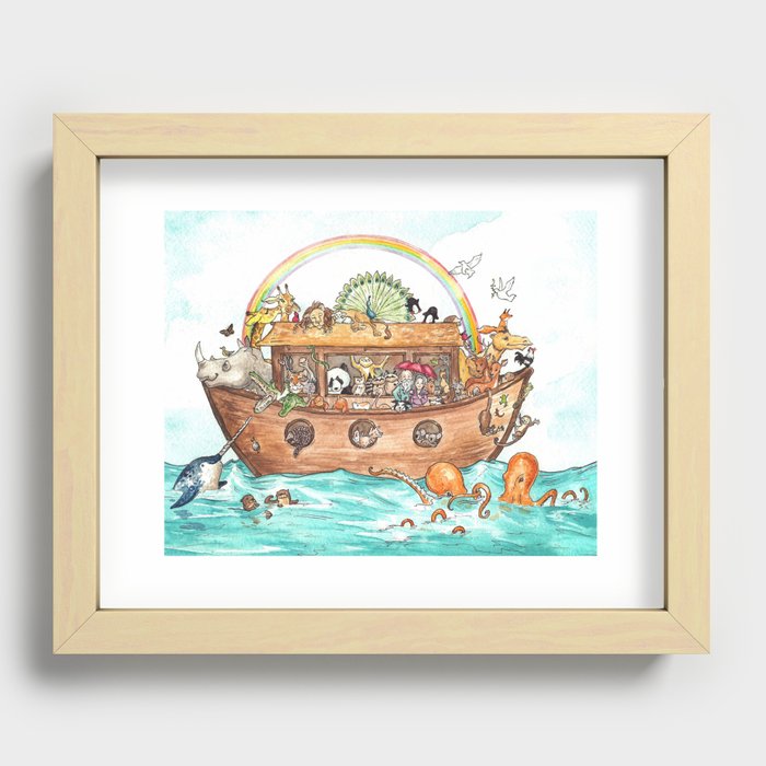 Noah's Ark Recessed Framed Print