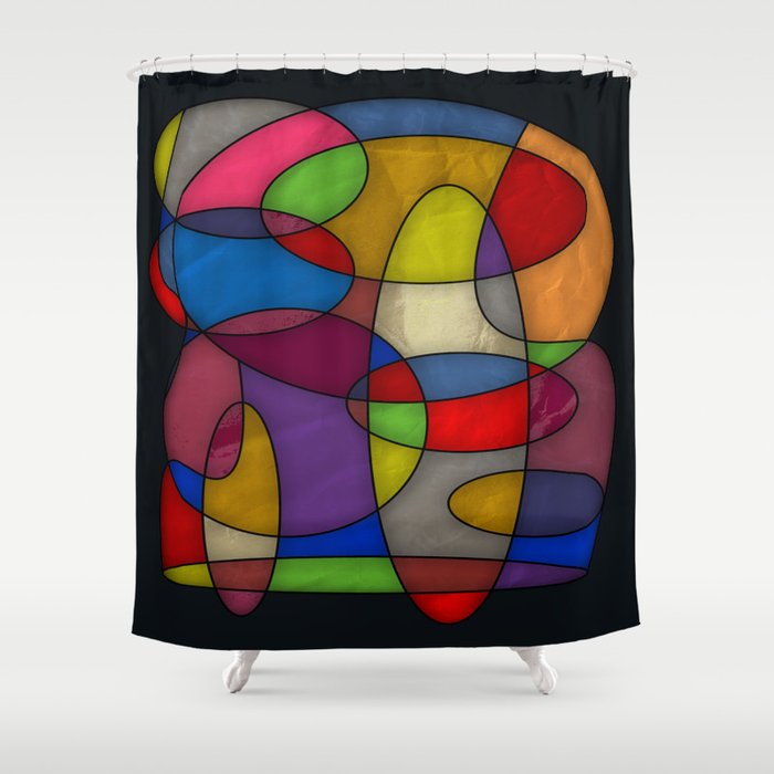 Abstract #314 Shower Curtain