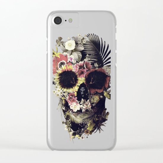 Garden Skull Clear iPhone Case