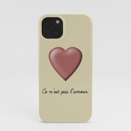 Ce n'est pas l'amour iPhone Case