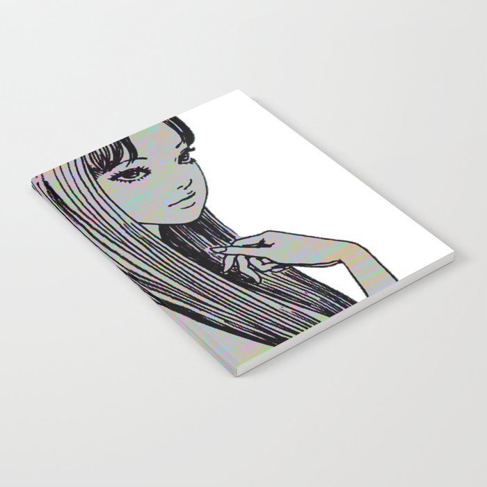 Pretty Girl Sad Japanese Anime Aesthetic Notebook By Poser Boy