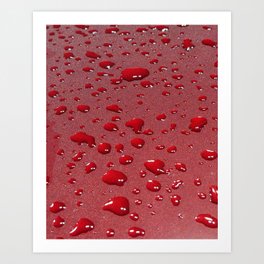 Red Drops Art Print