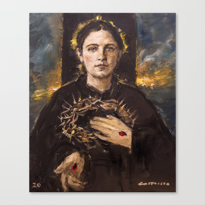 The Passion of Saint Gemma Galgani Canvas Print