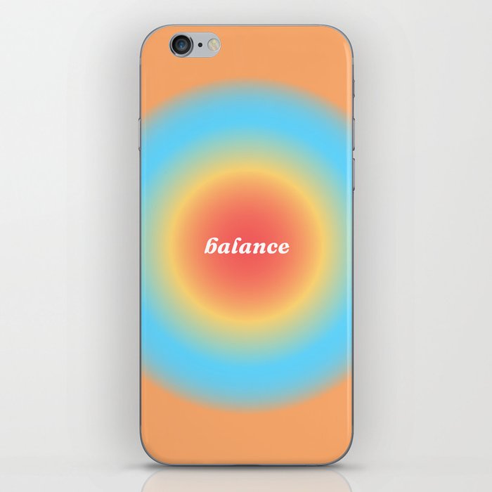 Balance gradient background iPhone Skin