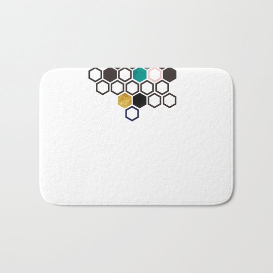 Hexagons Bath Mat