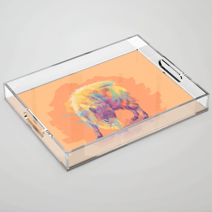 Wild Scent - Javelina Illustration Acrylic Tray