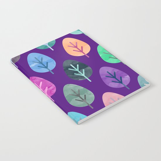 Watercolor Forest Pattern II Notebook