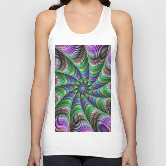 Striped tentacles Unisex Tank Top