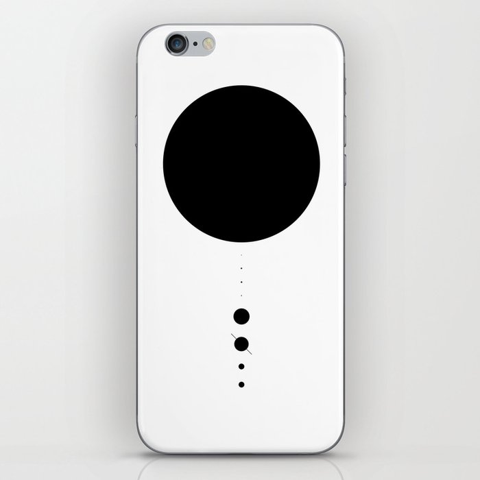 The Solar System (white) iPhone Skin