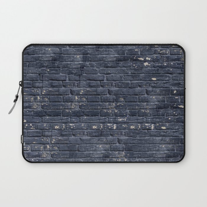 Black Brick Wall Laptop Sleeve