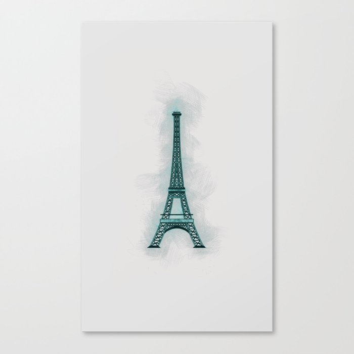 Eiffel Tower - Paris Canvas Print by allarts