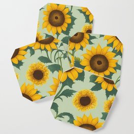 Sunflower pattern design Coaster
