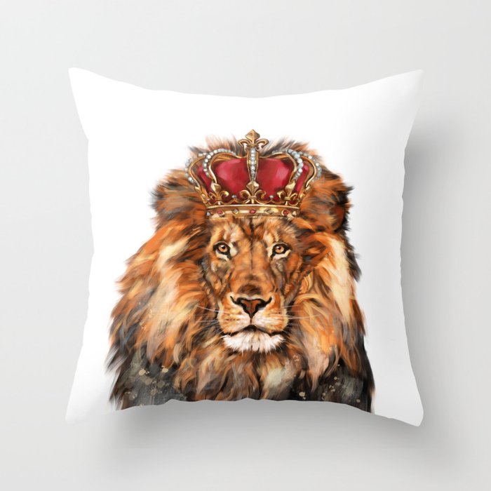 lion dance throw pillow