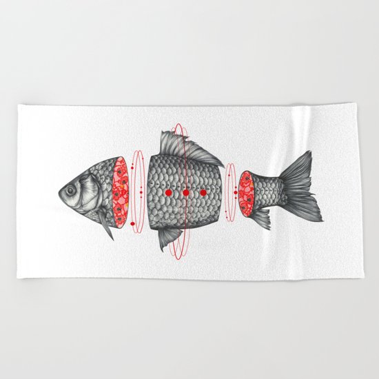 Sashimi III Beach Towel