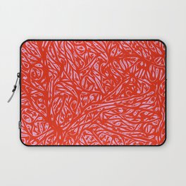 Summer Red Saffron - Abstract Botanical Nature Laptop Sleeve